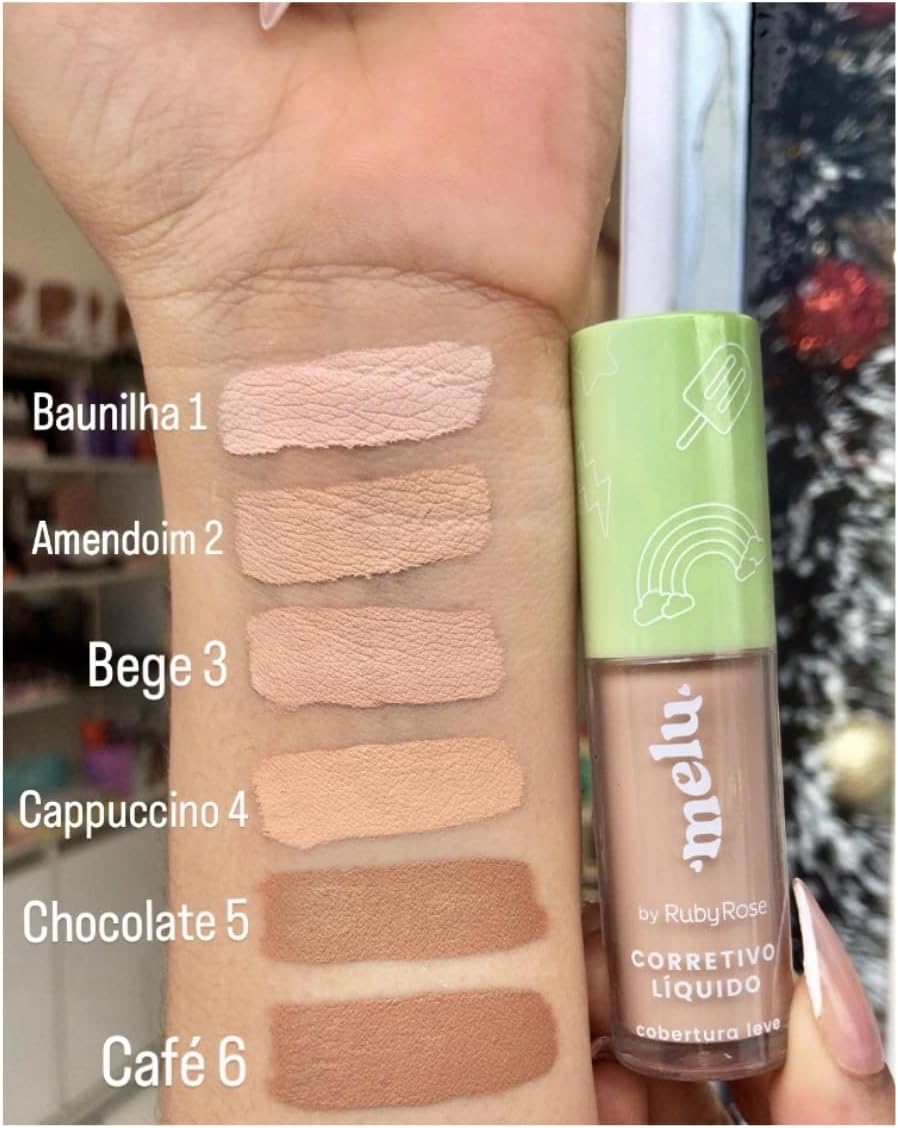 Corretivo Líquido Melu Rr8104Cho5 Chocolate 5 Rubyrose