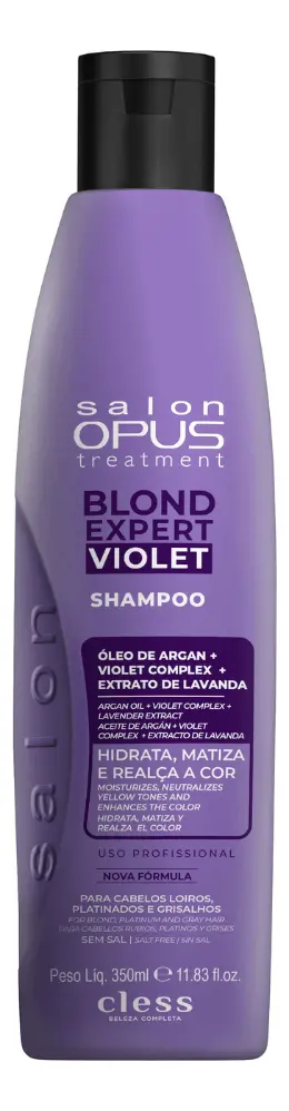 SHAMPOO DESAMARELADOR SALON OPUS 350ML