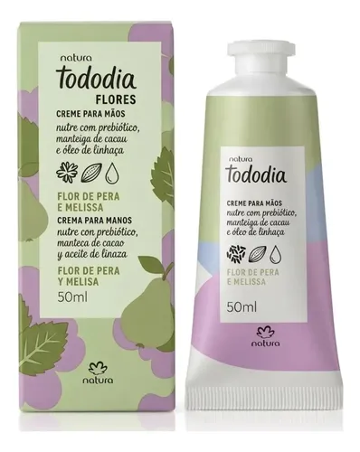 Creme Nutritivo para Mãos Tododia Flor de Pera e Melissa 50ml