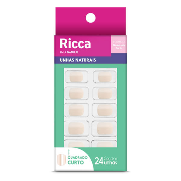 UNHAS RICCA C/24 NAT QUADR CURTO
