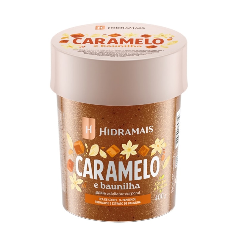 Esfoliante Corporal Hidramais 400 gr Caramelo e Baunilha