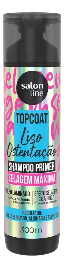 SHAMPOO SALON LINE 300 ML MEU LISO OST Top COAT