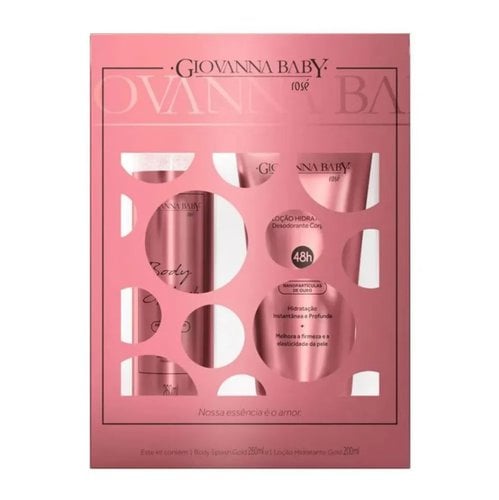 KIT GIOVANNA BABY BODY 260ML+LO200 ROSE