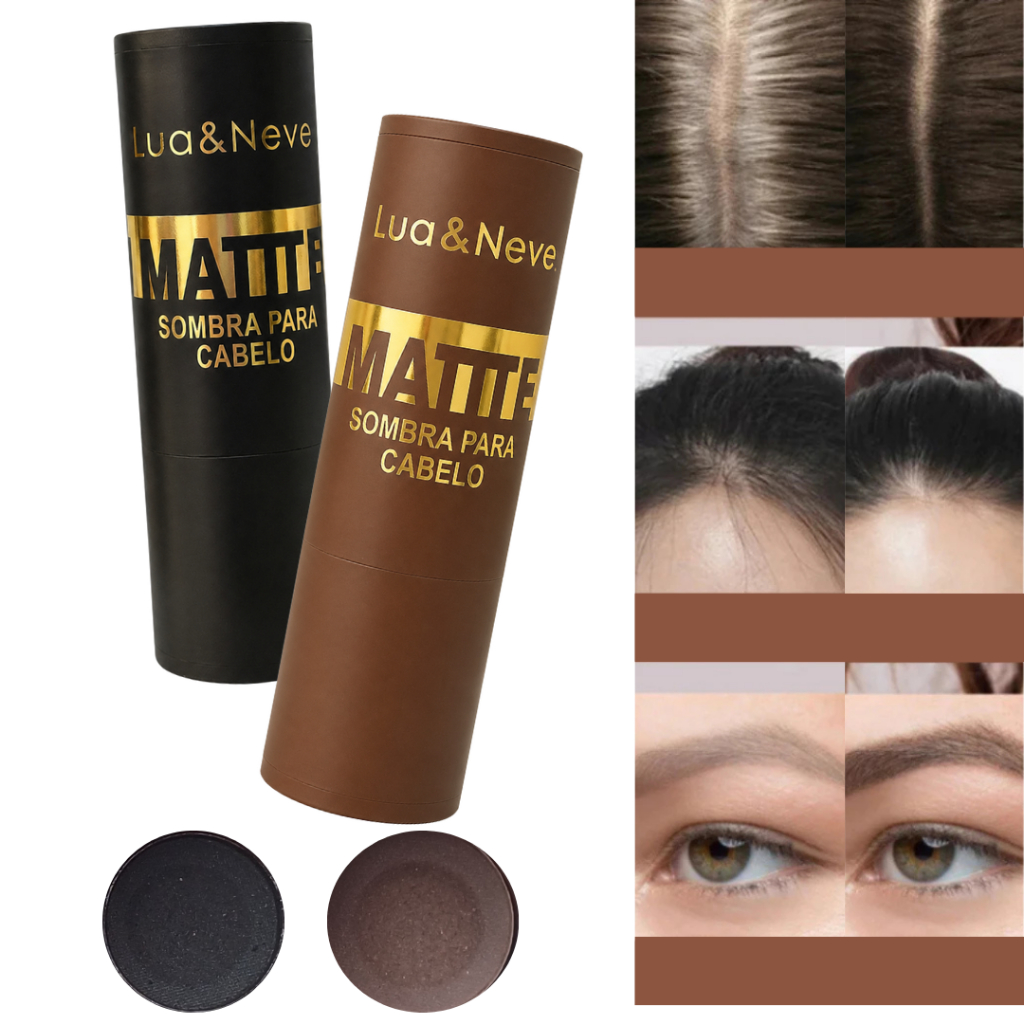 SOMBRA PARA CABELO MATTE PRETA 02 - LUA E NEVE